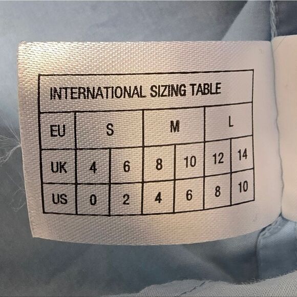 Essentiel Antwerp Becha Ruffle Poplin Oversized Tent Dress Blueberry Light Blue - Picture 15 of 15